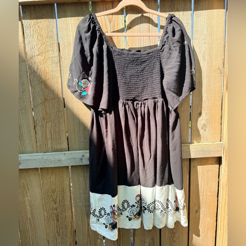 Disney The Nightmare Before Christmas Sally Western Patterned Smock Dress - Picture 7 of 8